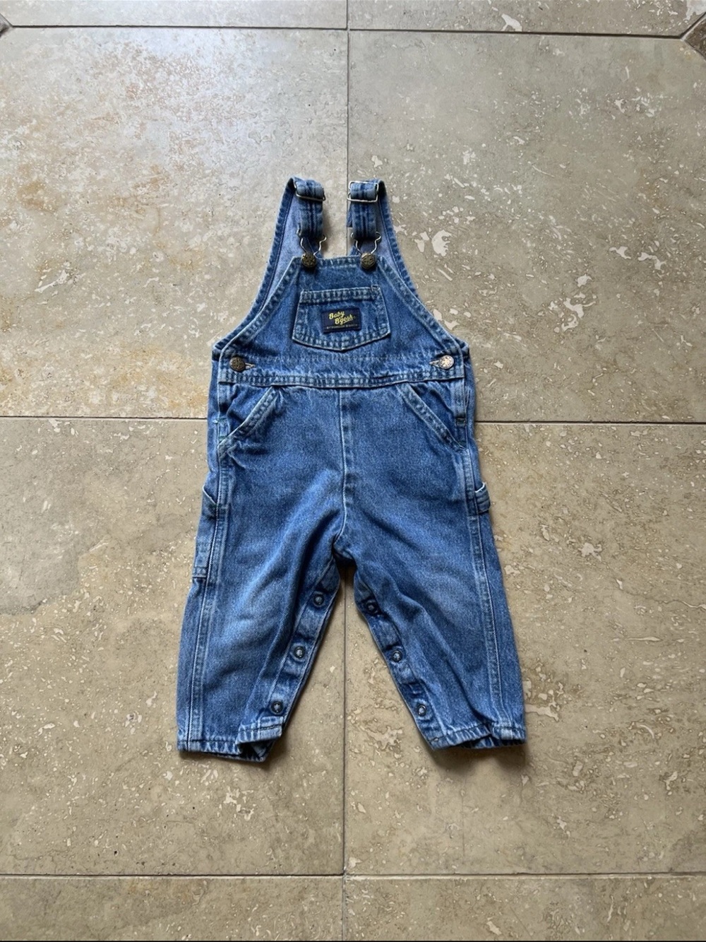 VTG OshKosh Bgosh Vestback Overalls Dark Wash 18M Made in USA
